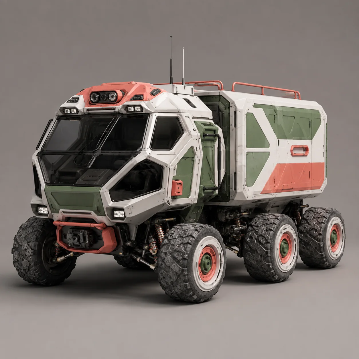 Compact lunar delivery rover 3D model